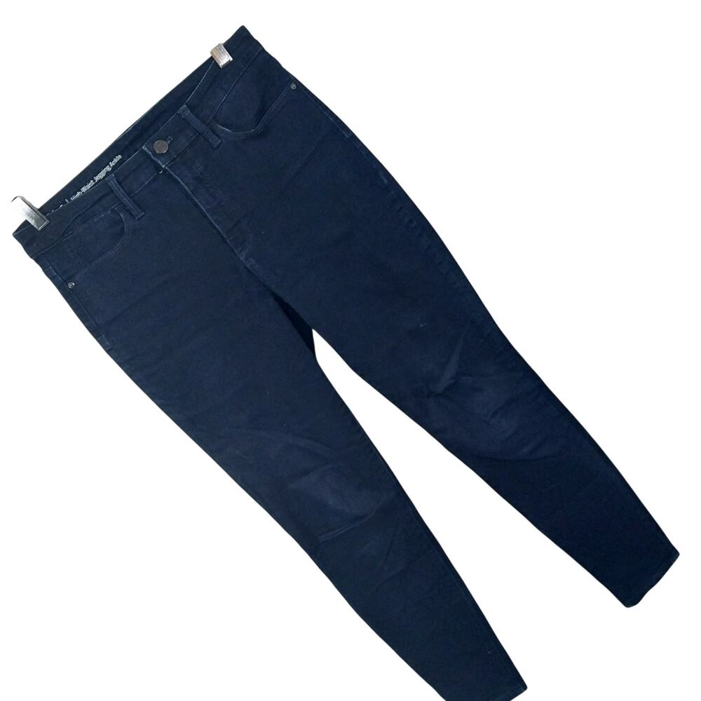 TALBOTS! HIGH WAIST DEEP BLUE DENIM JEGGING STYLE SKINNY CUT JEANS! SZ 6